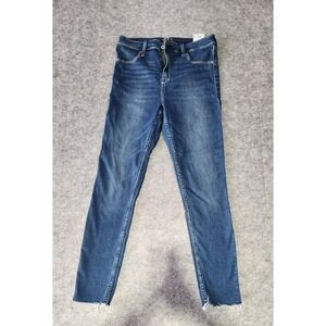 Abercrombie Fitch‎ Blue Cut Ankle Denim Jeans Women's Size 29